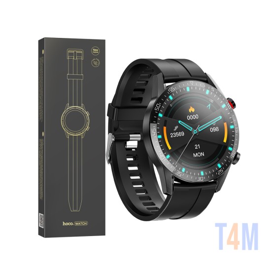 Smartwatch Hoco Y2 Smart 1,32" Tela TFT Chamada Versão Preto